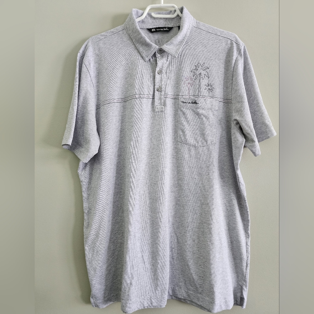 Travis Mathew Polo Shirt XL Gray